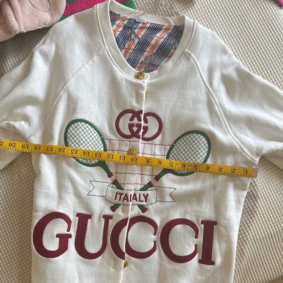 Like new GUCCI
REVERSIBLE TENNIS JACKET CARDIGAN - Picture 7 of 8